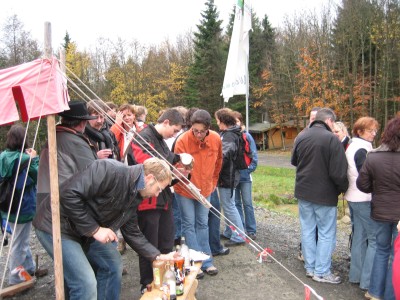 Start mit Fichtenfeuer